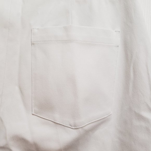 Spanx Slim Straight Pant Womens Size XL Classic White NWT $148 Slimming Cotton - Picture 5 of 8